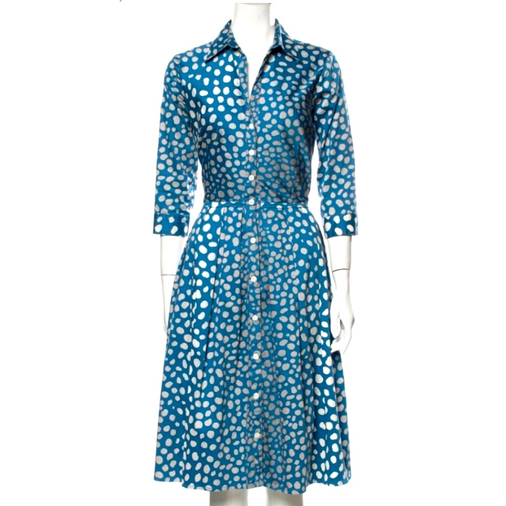Samantha Sung Audrey Shirtdress Printed Midi Length Dress 8